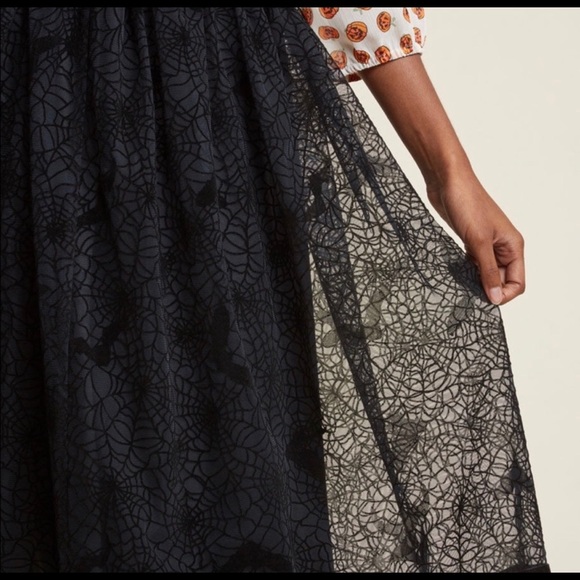 Hell Bunny Black Pleated Midi Skirt - Picture 2 of 8